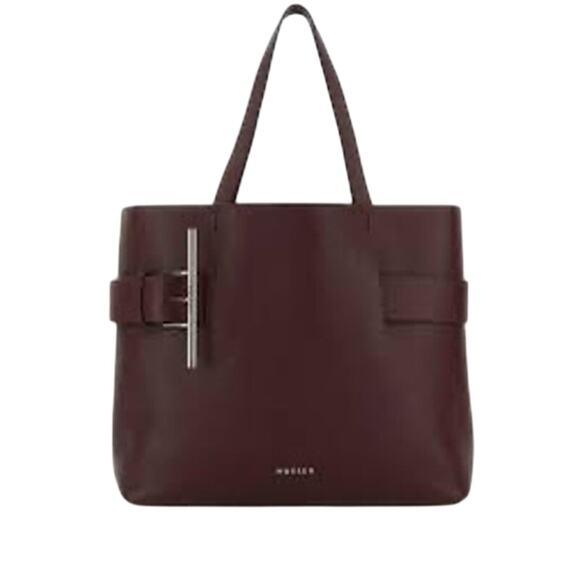 Alexander McQueen NWT T-Bar Sling Leather Tote in Cranberry - Picture 1 of 16